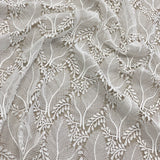 Ivory Leafy Guipure Lace — featuring a leaf design and Guipure motifs, 120cm wide