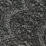 Beaded Scalloped Leavers Lace (1684BD) - Black