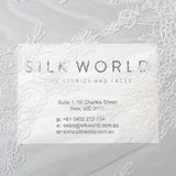 Ornate Floral Corded Lace (1685) - Ivory