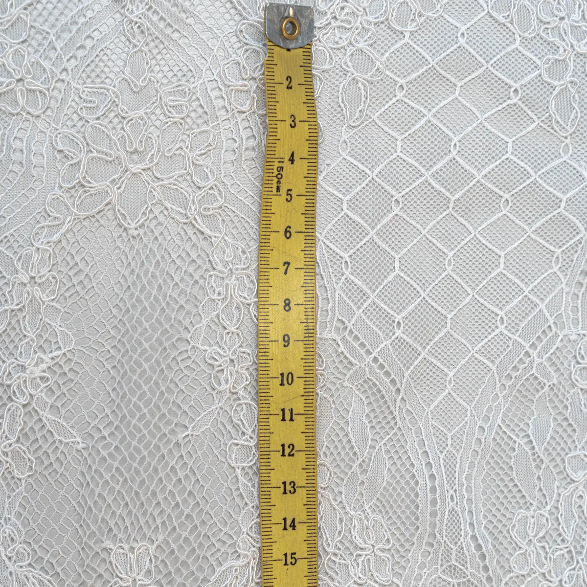 Ornate Floral Corded Lace (1685) - Ivory