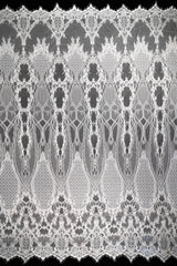 Ornate Floral Corded Lace (1685) - Ivory
