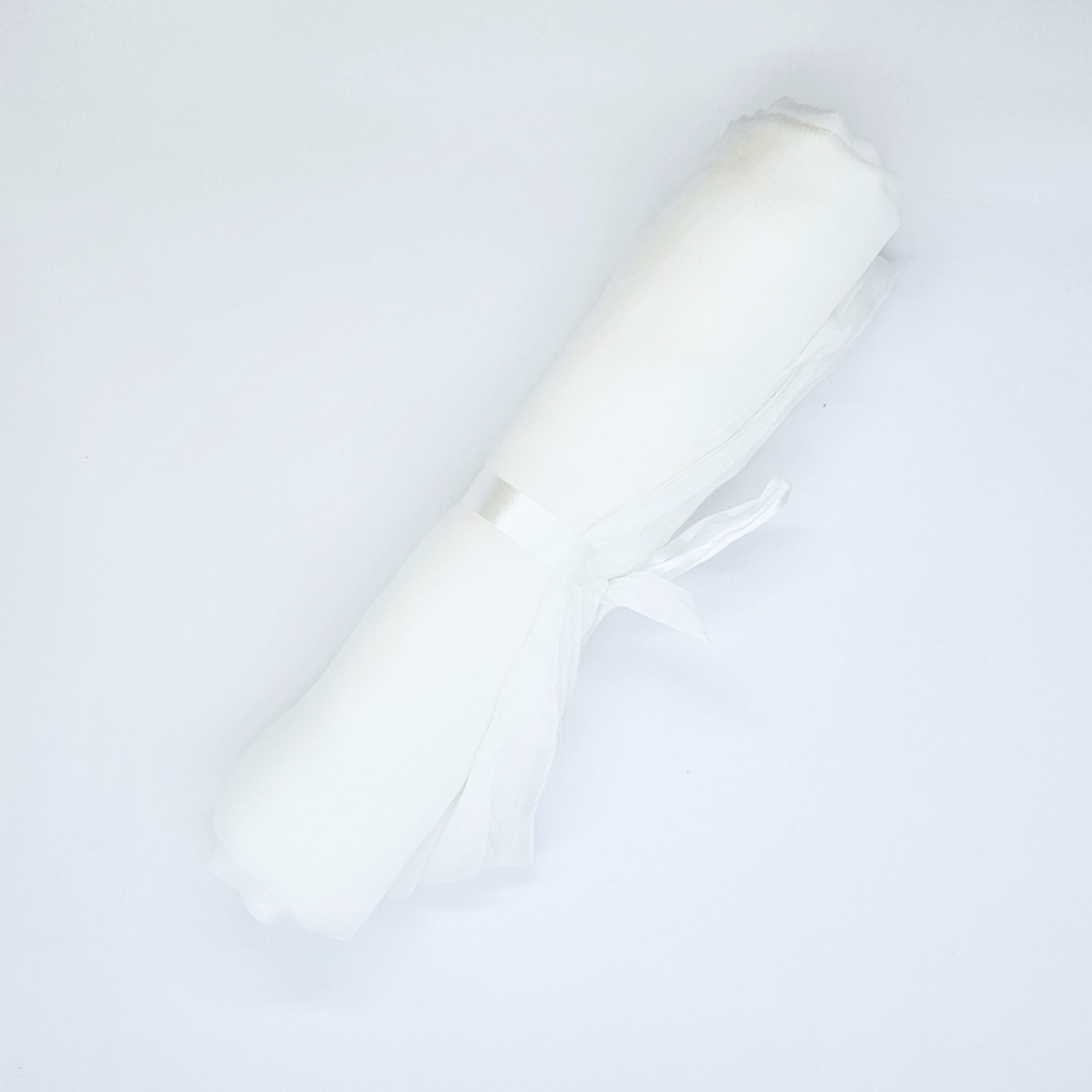 Remnant Organza Silk White