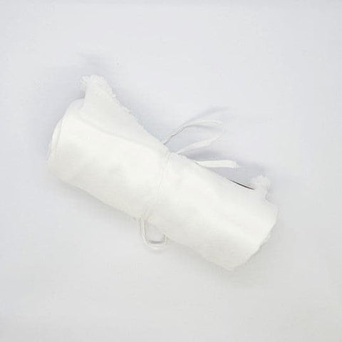 Remnant Polyester Dupion White