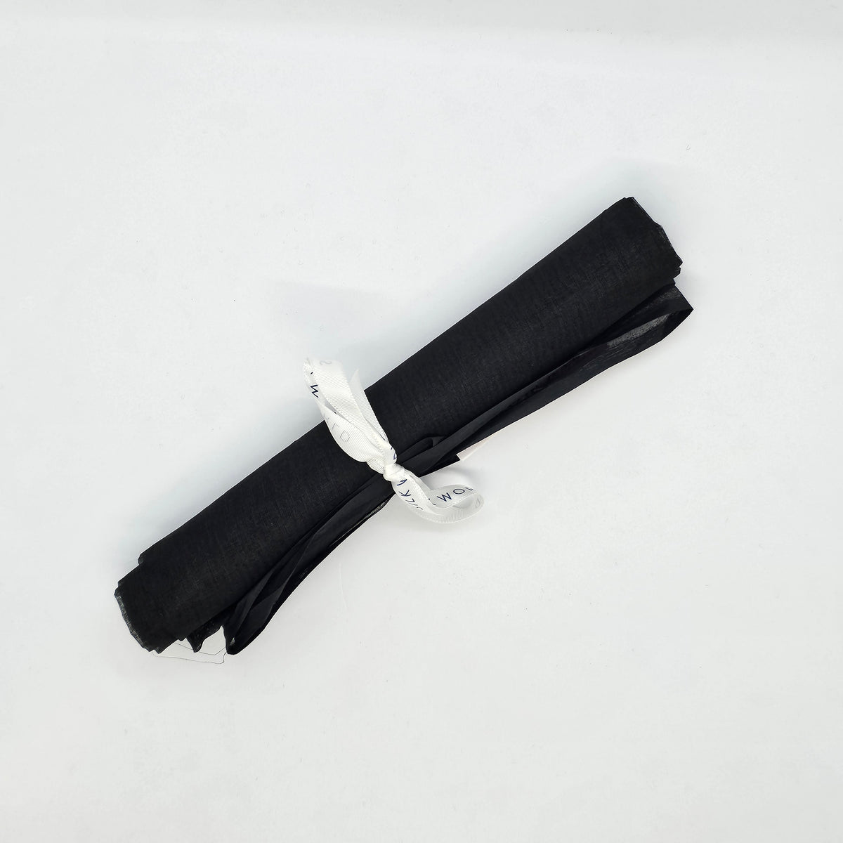 Remnant Crinkle Chiffon Black