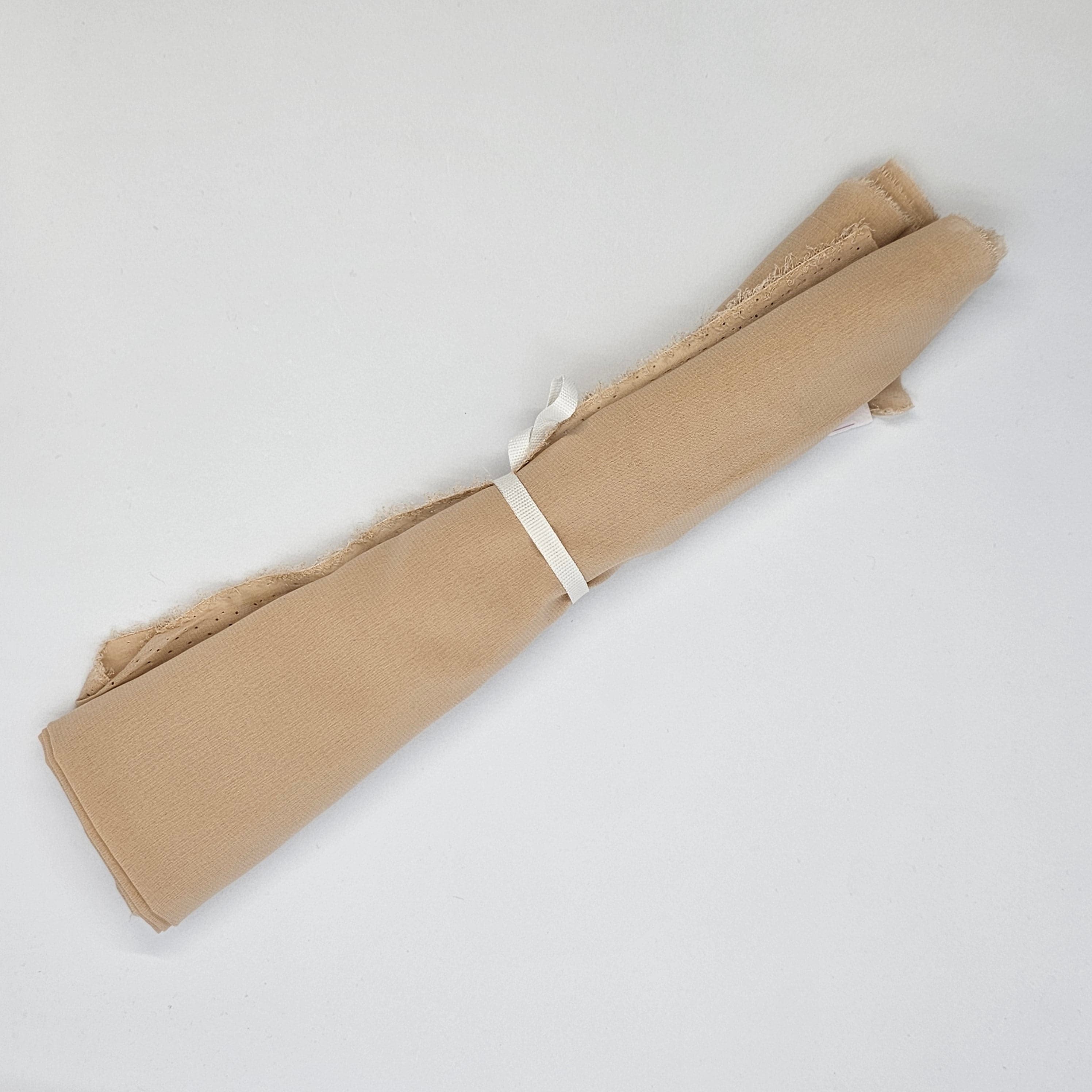 Remnant Georgette Stretch Nude