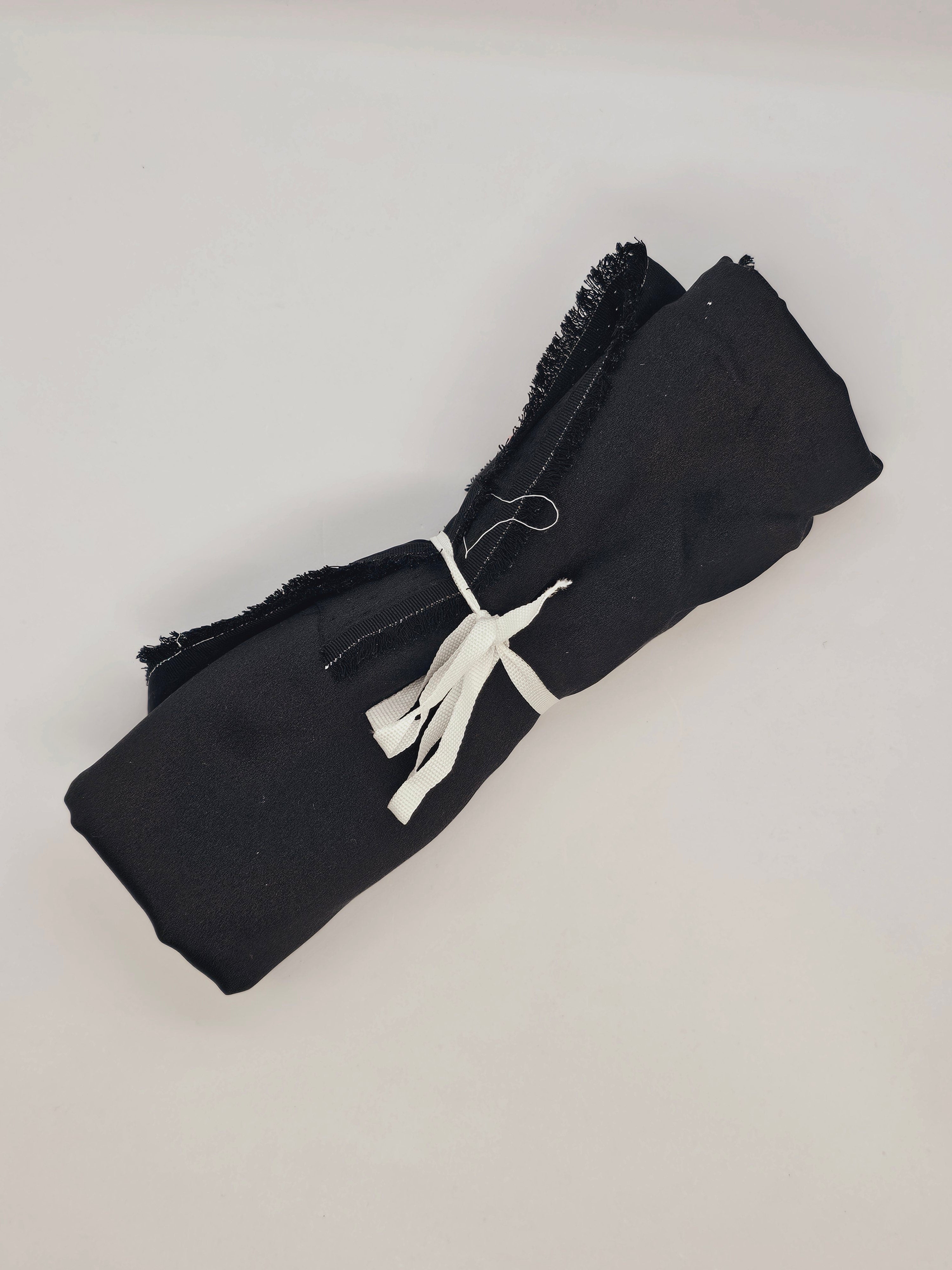 Remnant Crepe Satin Black