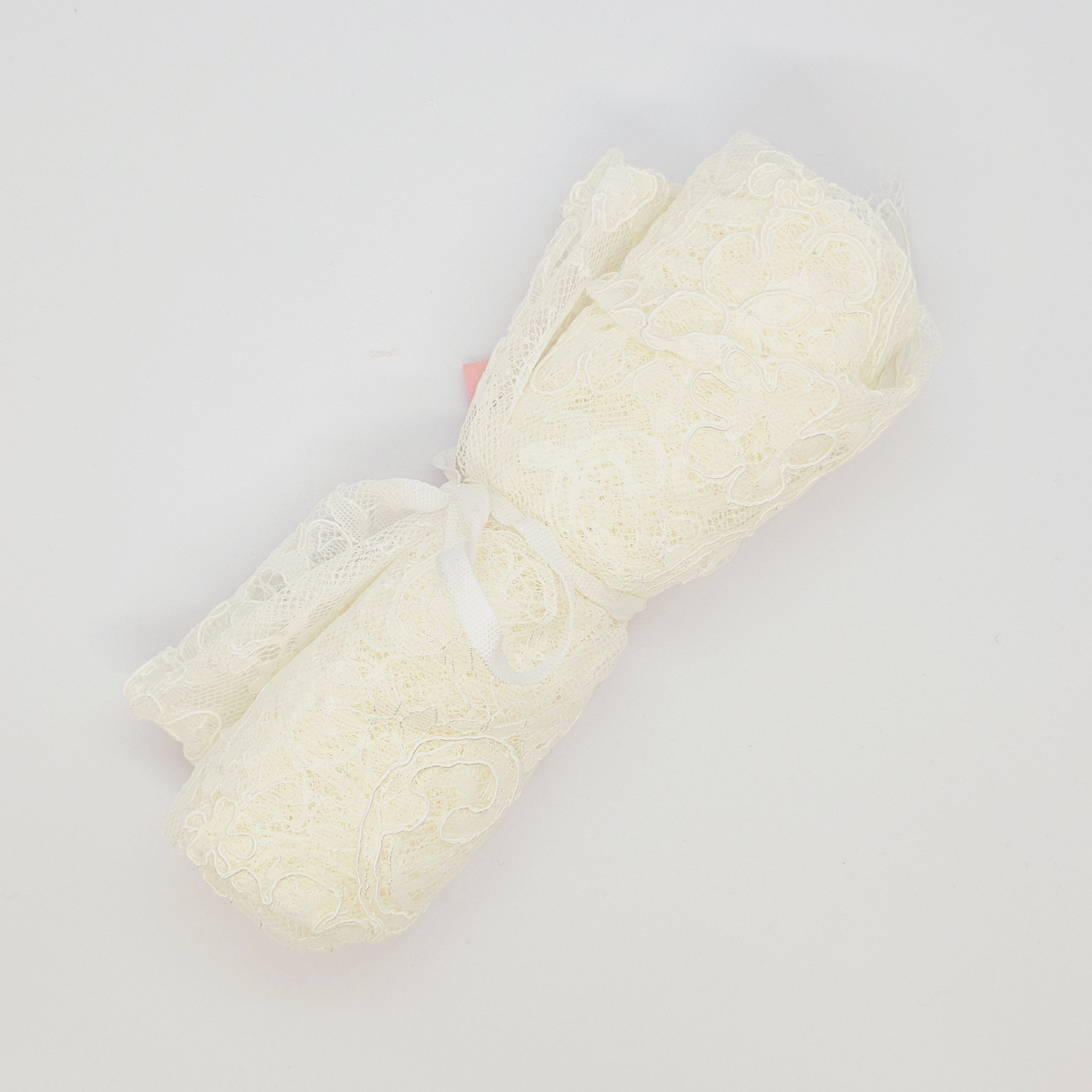 Remnant Fine corded lace (1524) Ivory