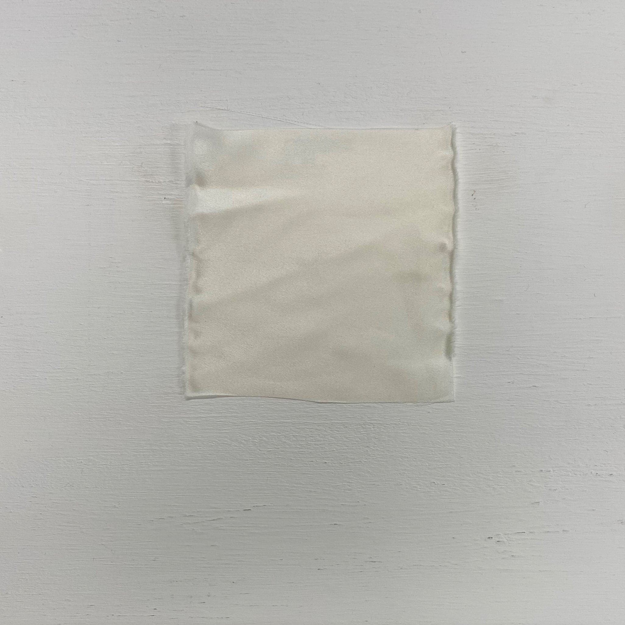 Ivory Silk Satin 25mm — a medium-heavy weight silk satin with a lustrous finish, 100% mulberry silk