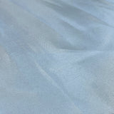 Sky Blue Liquid Satin — smooth and glossy with a liquid, wet-look shimmer, 100% polyester, 150cm wide