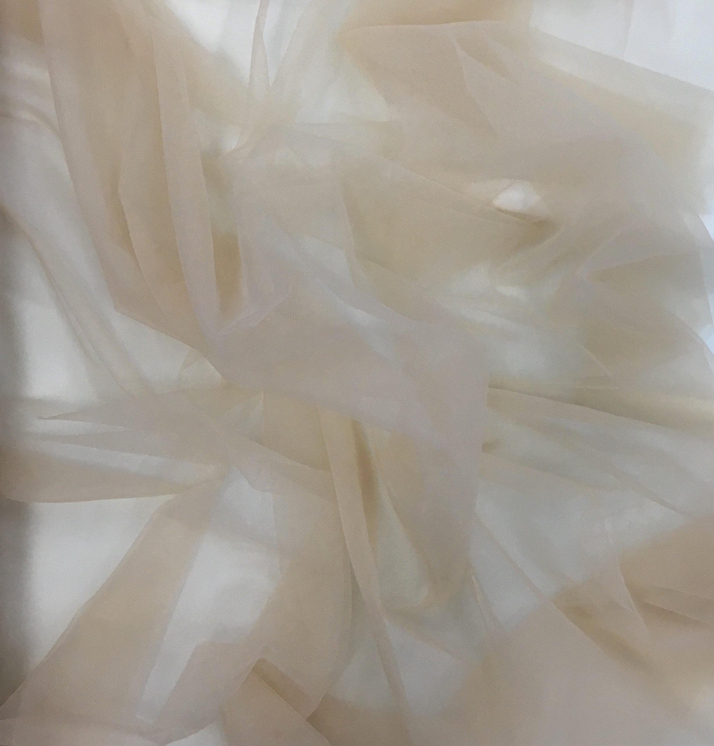 Nude 2D Tulle — lightweight and soft, 100% nylon, 300cm wide