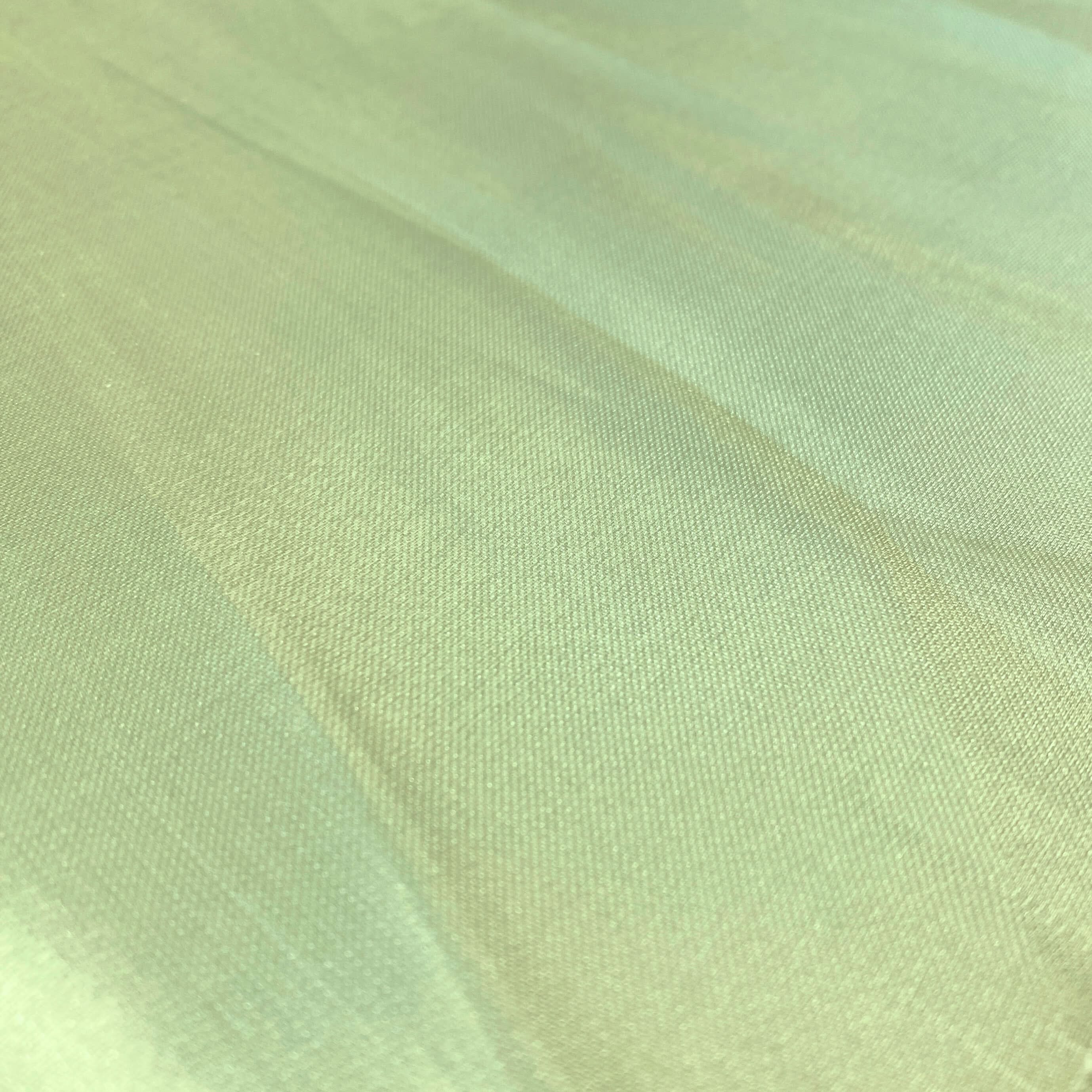 Sage Liquid Satin — smooth and glossy with a liquid, wet-look shimmer, 100% polyester, 150cm wide