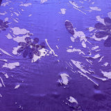 Printed Silk Devore - Purple (108cm)