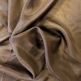 Dark Chocolate Habotai — soft with a light, airy drape and a smooth satin finish, 100% mulberry silk, 140cm wide