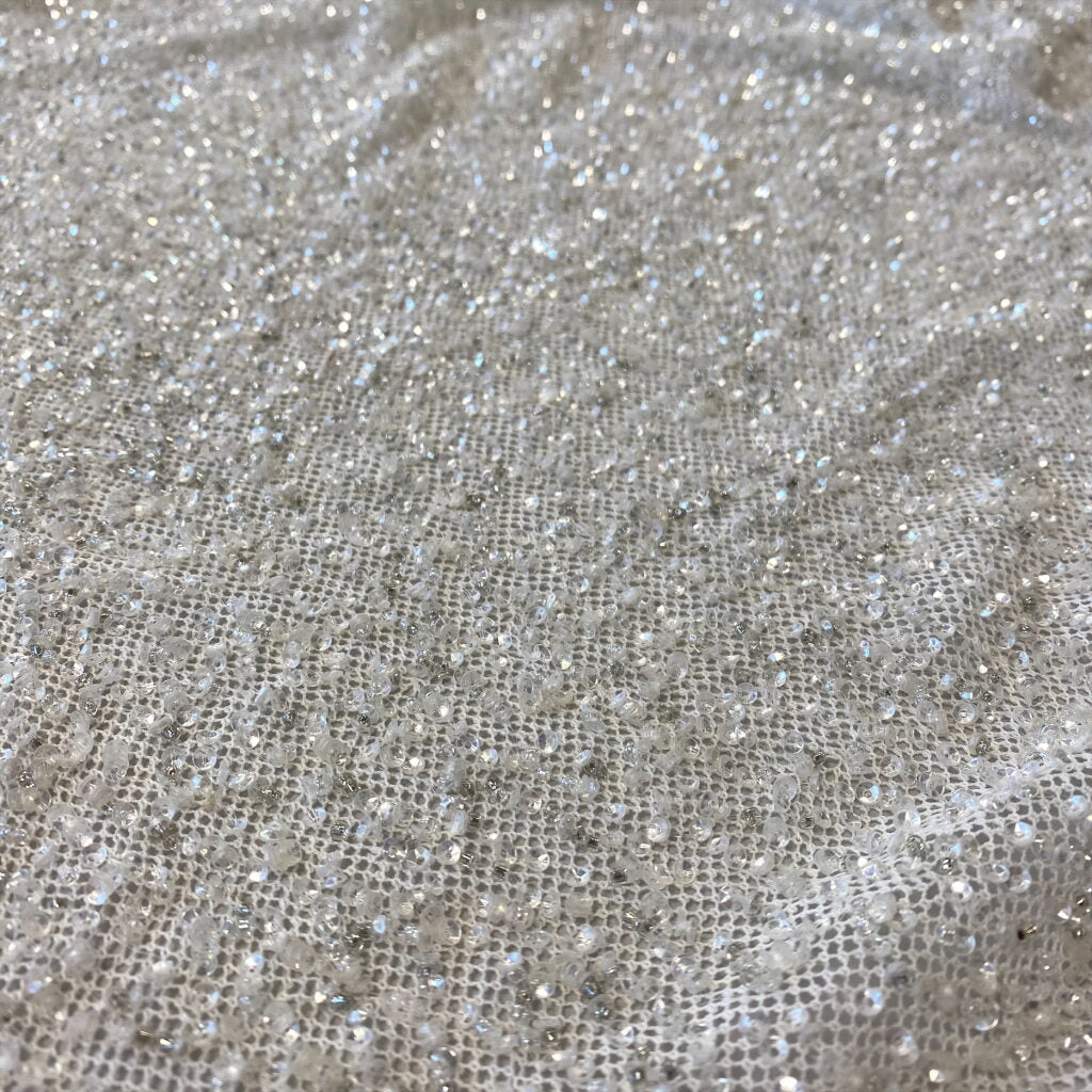 Beaded Mesh Ivory