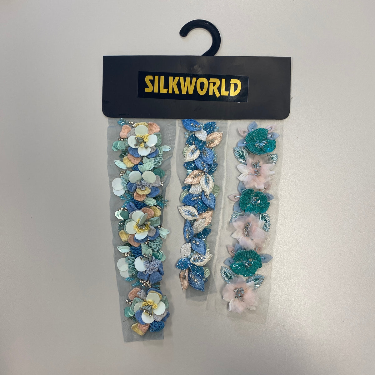 Remnant Embellished Trim Bundle - Blue / Green / Pink / Yellow