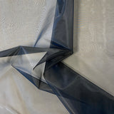 Black Organza Crinoline — a stiff, structured organza ideal for petticoats and skirts, 150cm wide