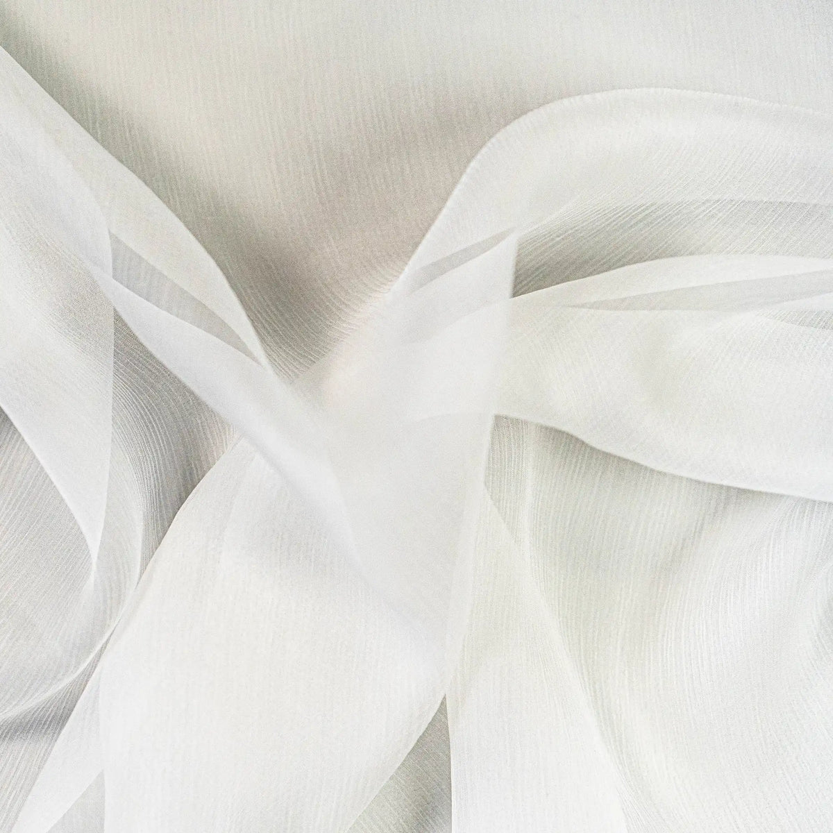 Crinkle Silk Chiffon - Ivory