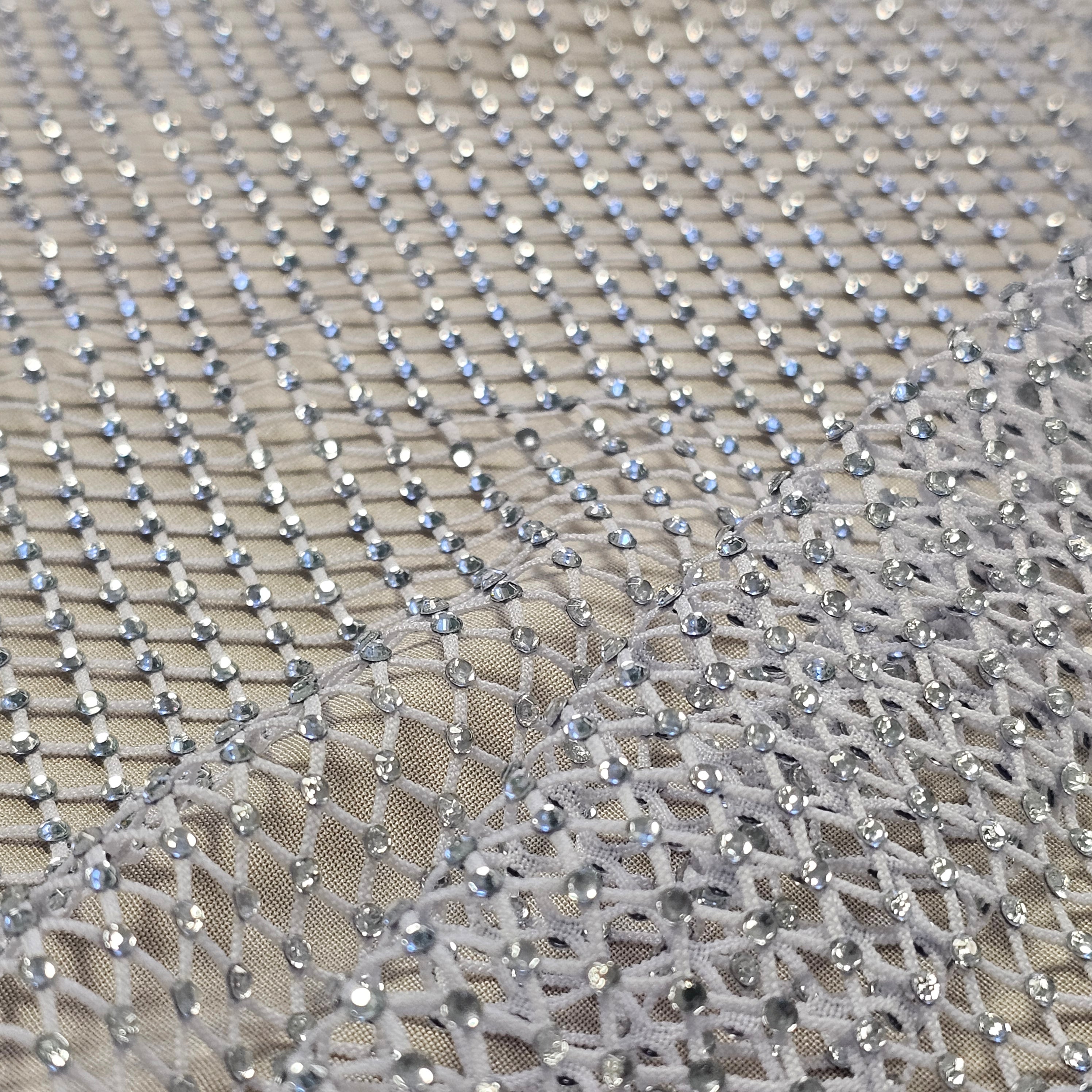 Diamante Mesh Optic Silver