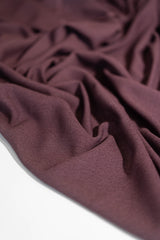 Maroon Wool Crepe — a medium-weight wool-blend crepe suiting with a soft handle, 137cm wide