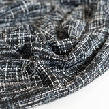 Italian Wool Blend Boucle - Black / White