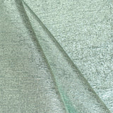 Spearmint Metallic Jacquard — featuring a woven metallic jacquard design with a soft feel and stiff drape, 140cm wide