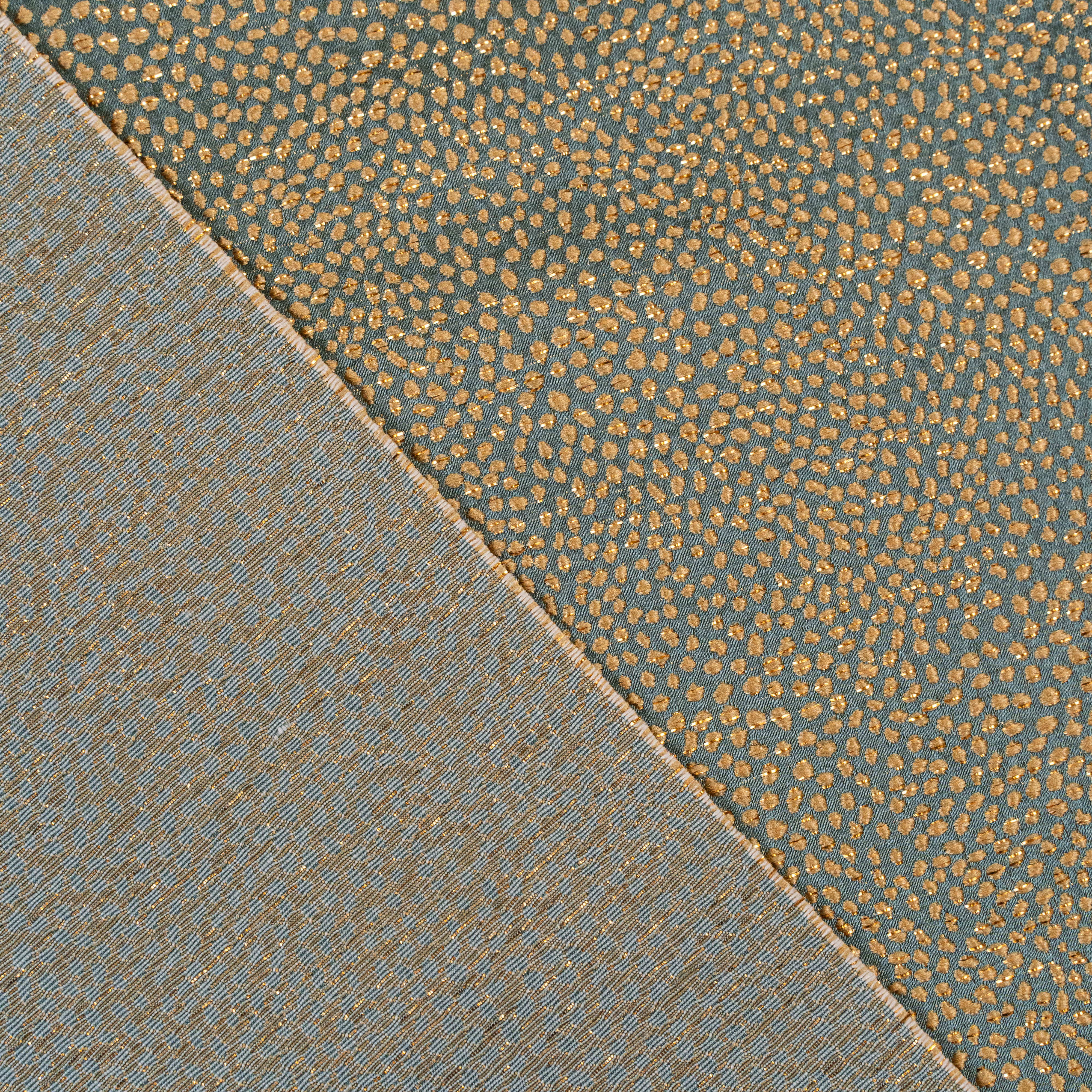 Metallic Jacquard Sage
