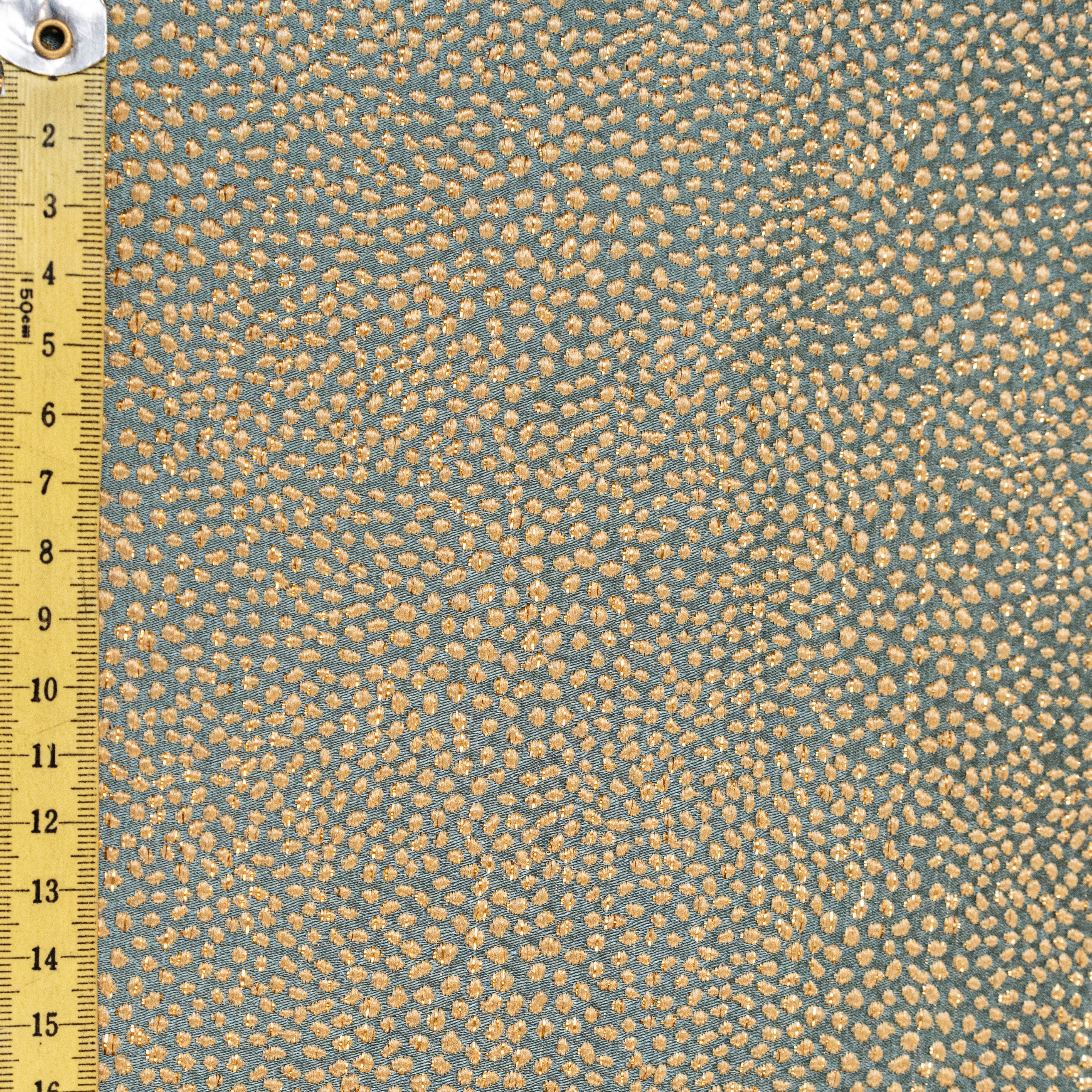 Metallic Jacquard Sage