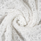 Off White Elastic Crushed Tulle — featuring a crushed texture, 100% nylon, 50cm wide