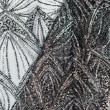 Gatsby Embellished Tulle (W53193) - Black / Silver