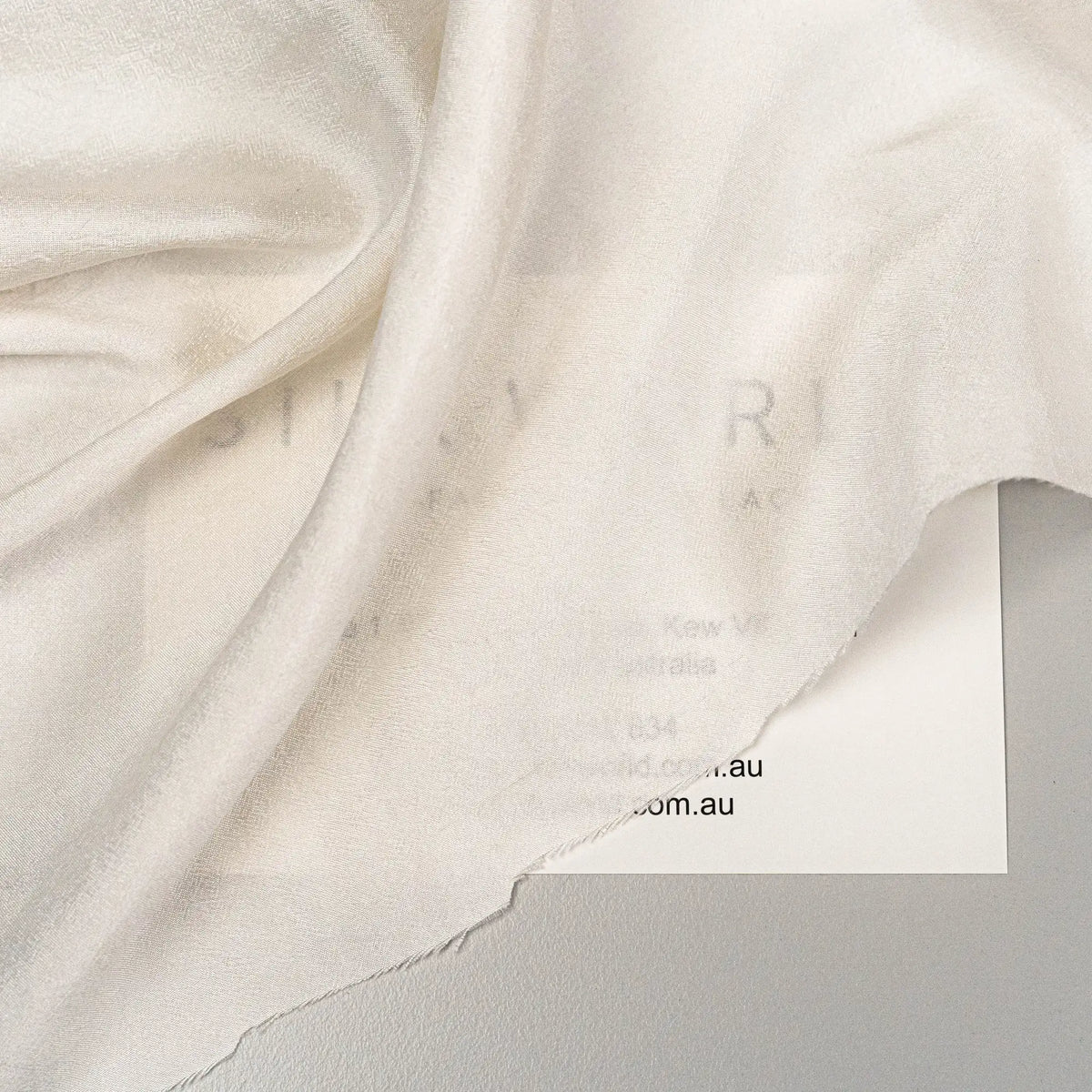 Washed Silk Dupion - Ivory