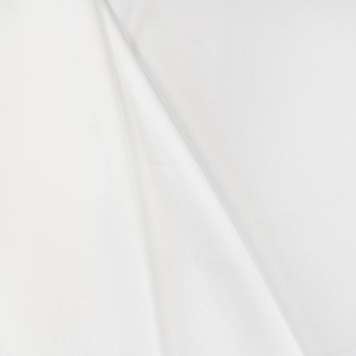Ivory Faux Acetate Satin — mid-weight double-faced polyester satin with a delustered finish, fluid drape and slight stretch