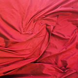 Maroon Silk Dupion — mid-weight and crisp with a lightly slubbed texture, 100% silk, 137cm wide