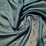Ocean Habotai — soft with a light, airy drape and a smooth satin finish, 100% mulberry silk, 140cm wide