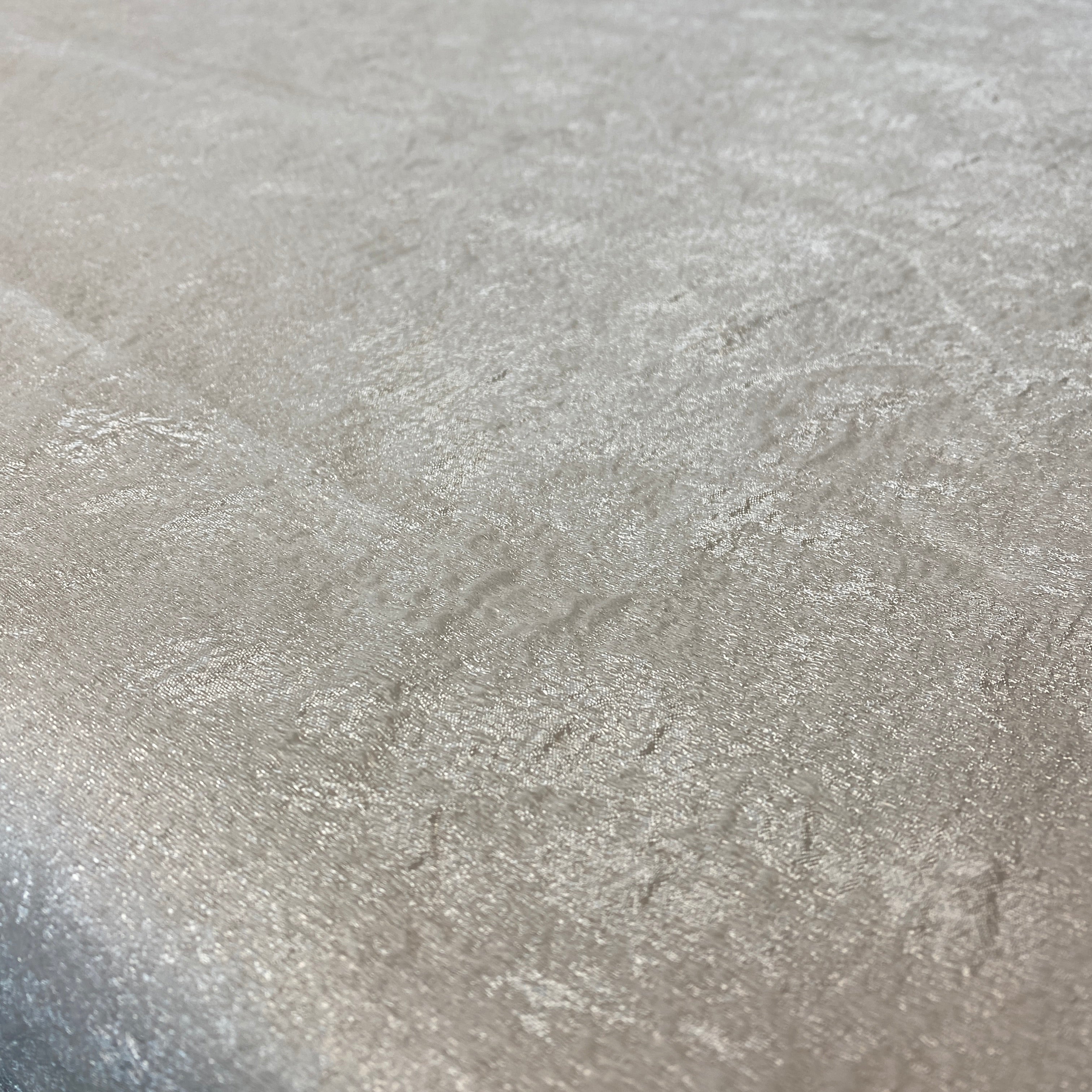 Ivory Crushed Metallic Jacquard — a crushed jacquard with a metallic sheen