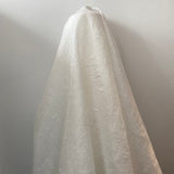 Ivory Crushed Metallic Jacquard — a crushed jacquard with a metallic sheen