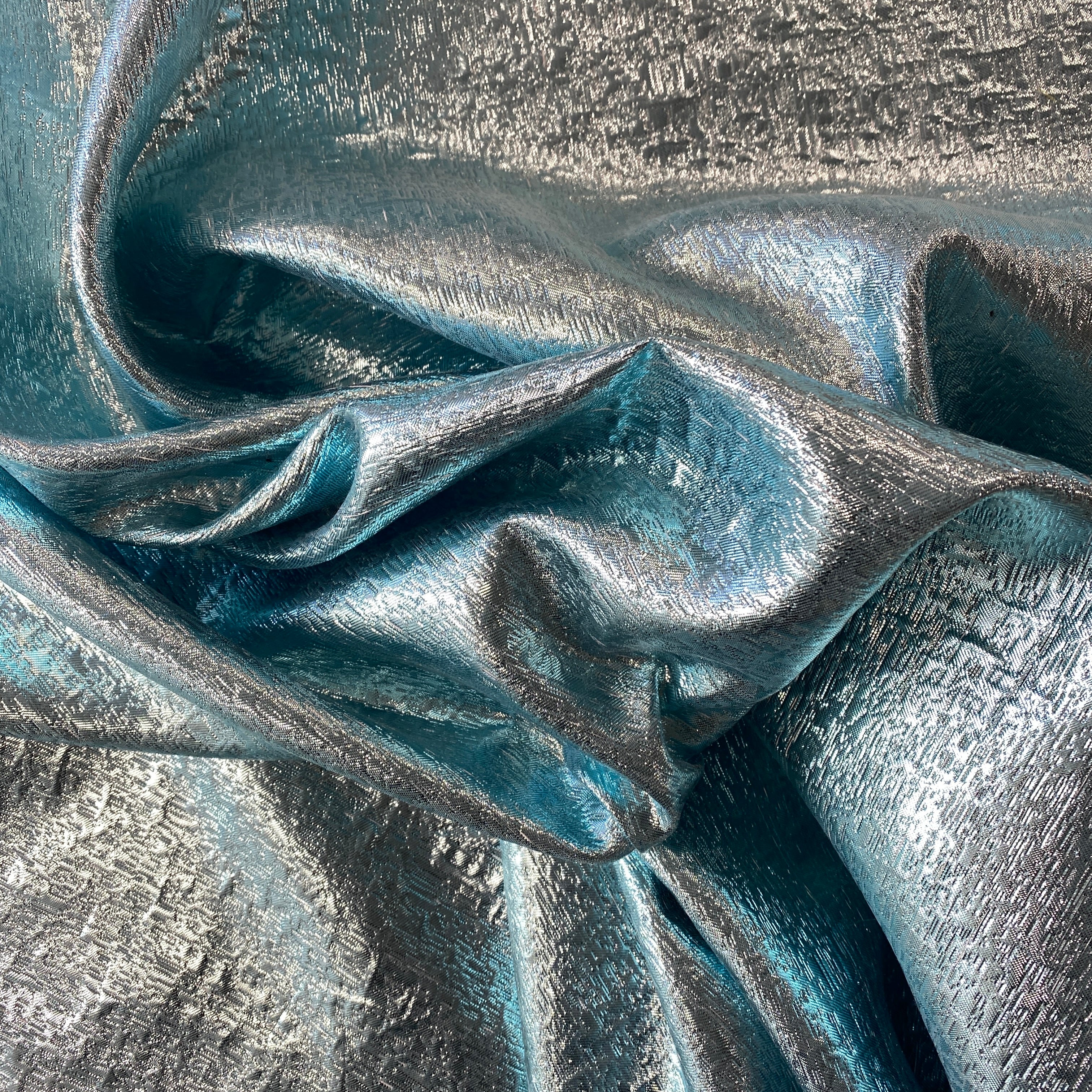 Metallic Jacquard (Y399) - Baby Blue