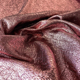Rose Pink Metallic Jacquard — featuring a woven metallic jacquard design with a soft feel and stiff drape, 140cm wide