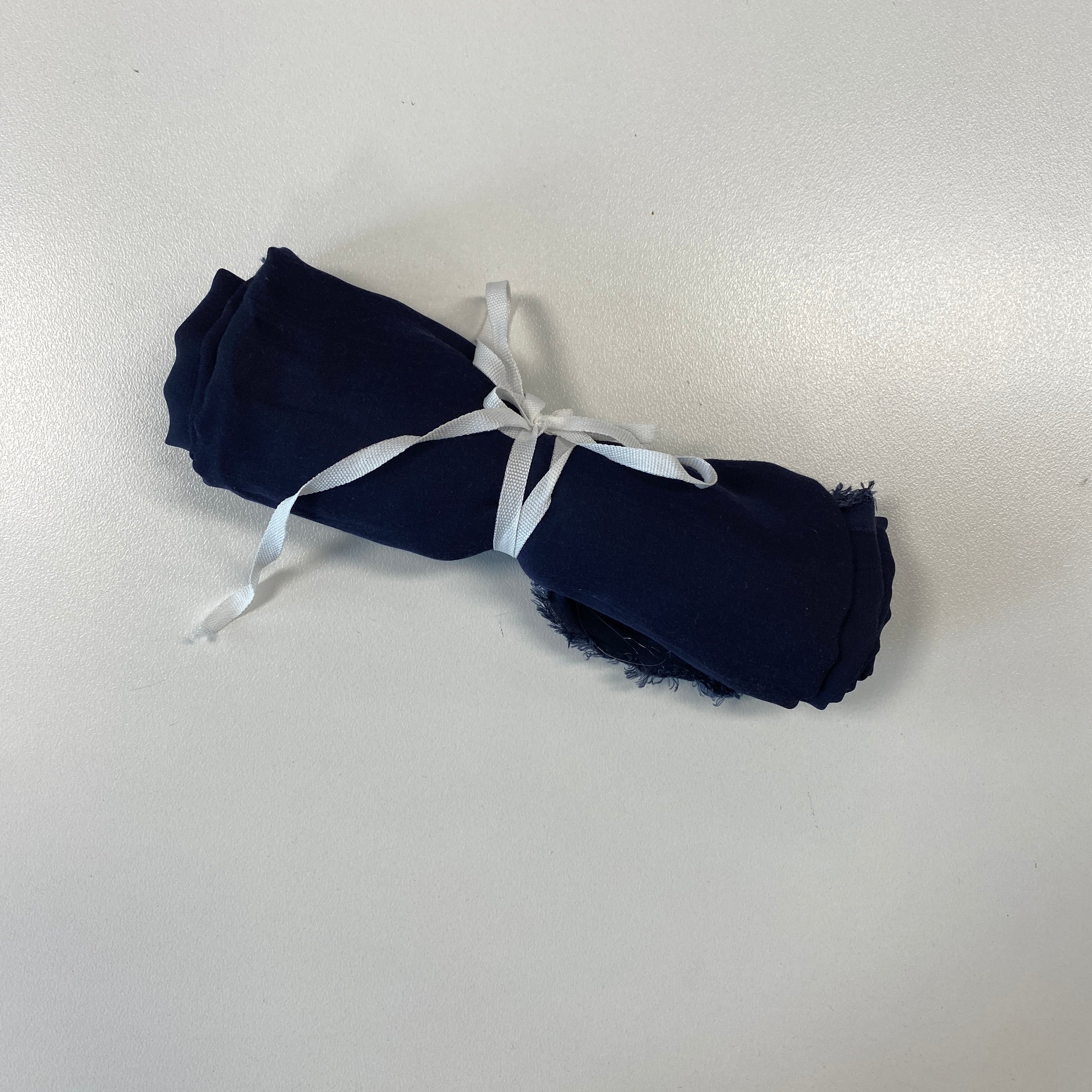 Remnant Rose Petal Satin – Navy