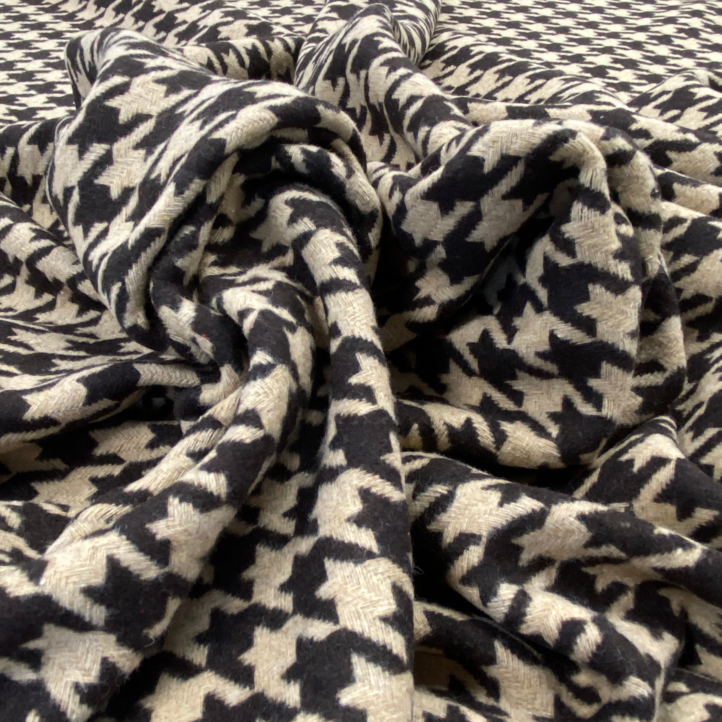 Italian Wool Tweed - Beige / Brown