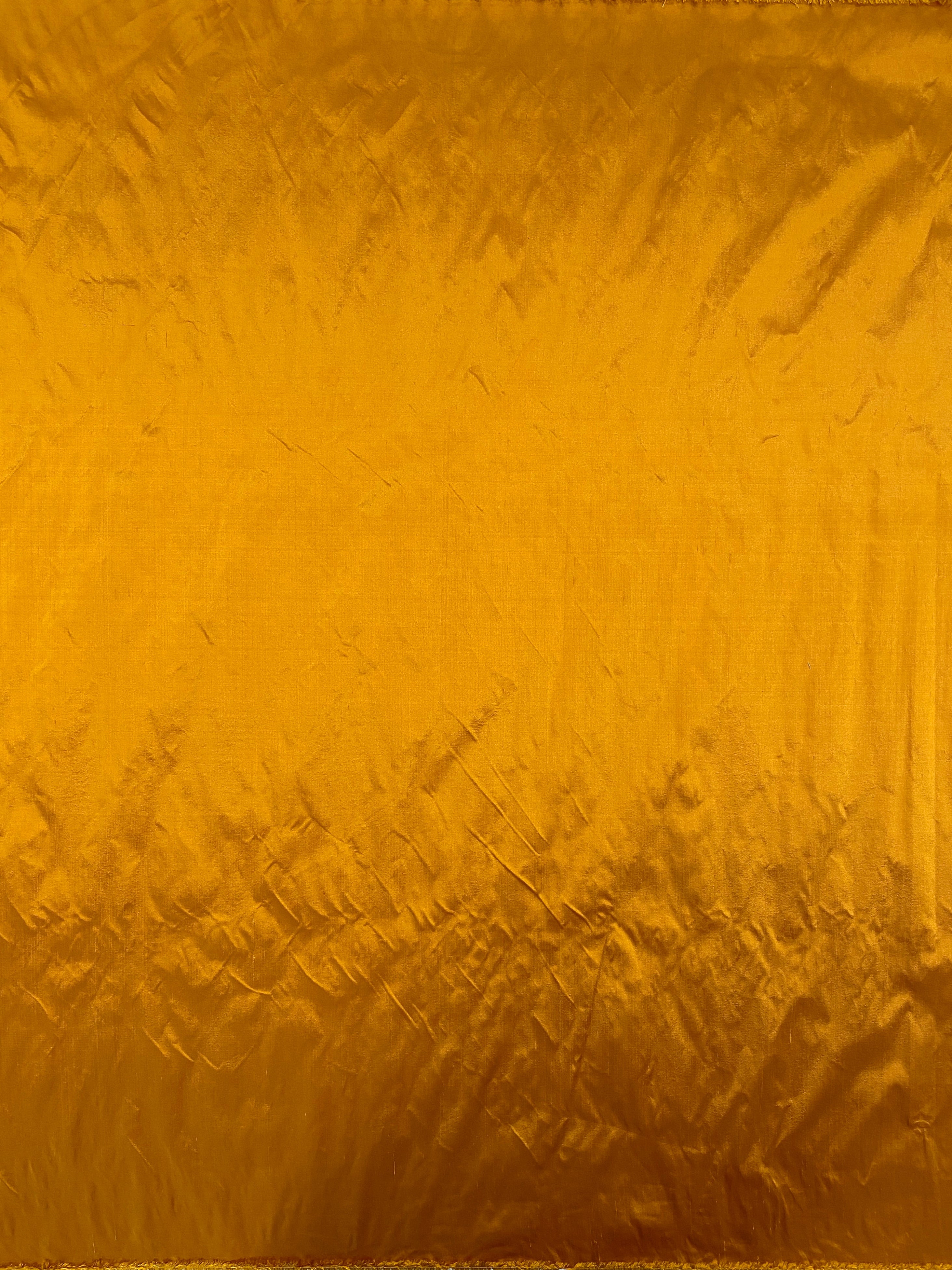 Burnt Orange Silk Dupion — mid-weight and crisp with a lightly slubbed texture, 100% silk, 137cm wide
