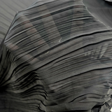 Pleated Georgette Black