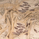 Foxtail Botanical Embellished Tulle (K26286) - Sand