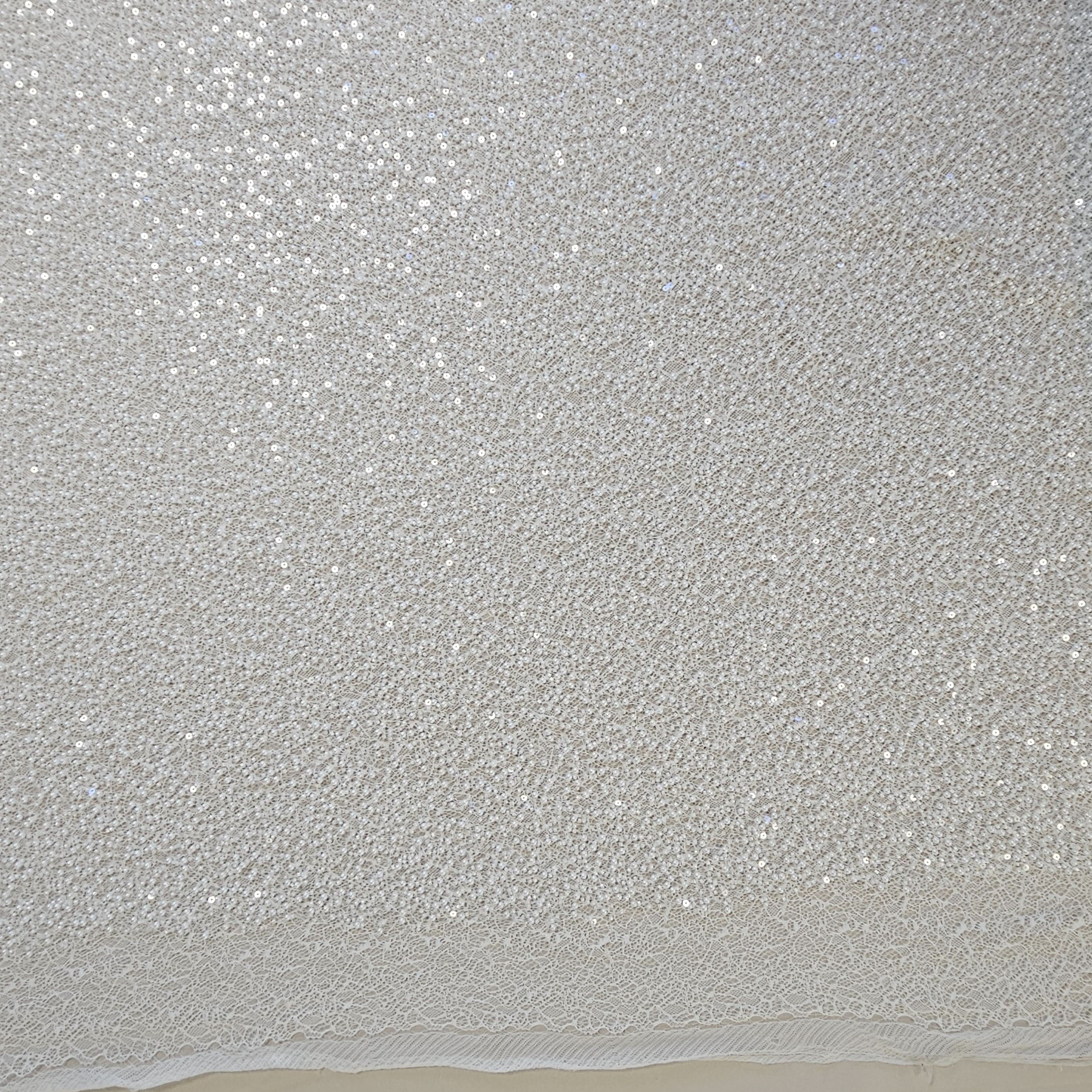 Ivory Beaded Cobweb Net