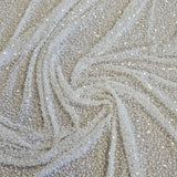 Ivory Beaded Cobweb Net