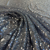 Wedgewood Sequined Tulle — featuring hand-beading and sequins, 50% rayon 50% nylon, 130cm wide