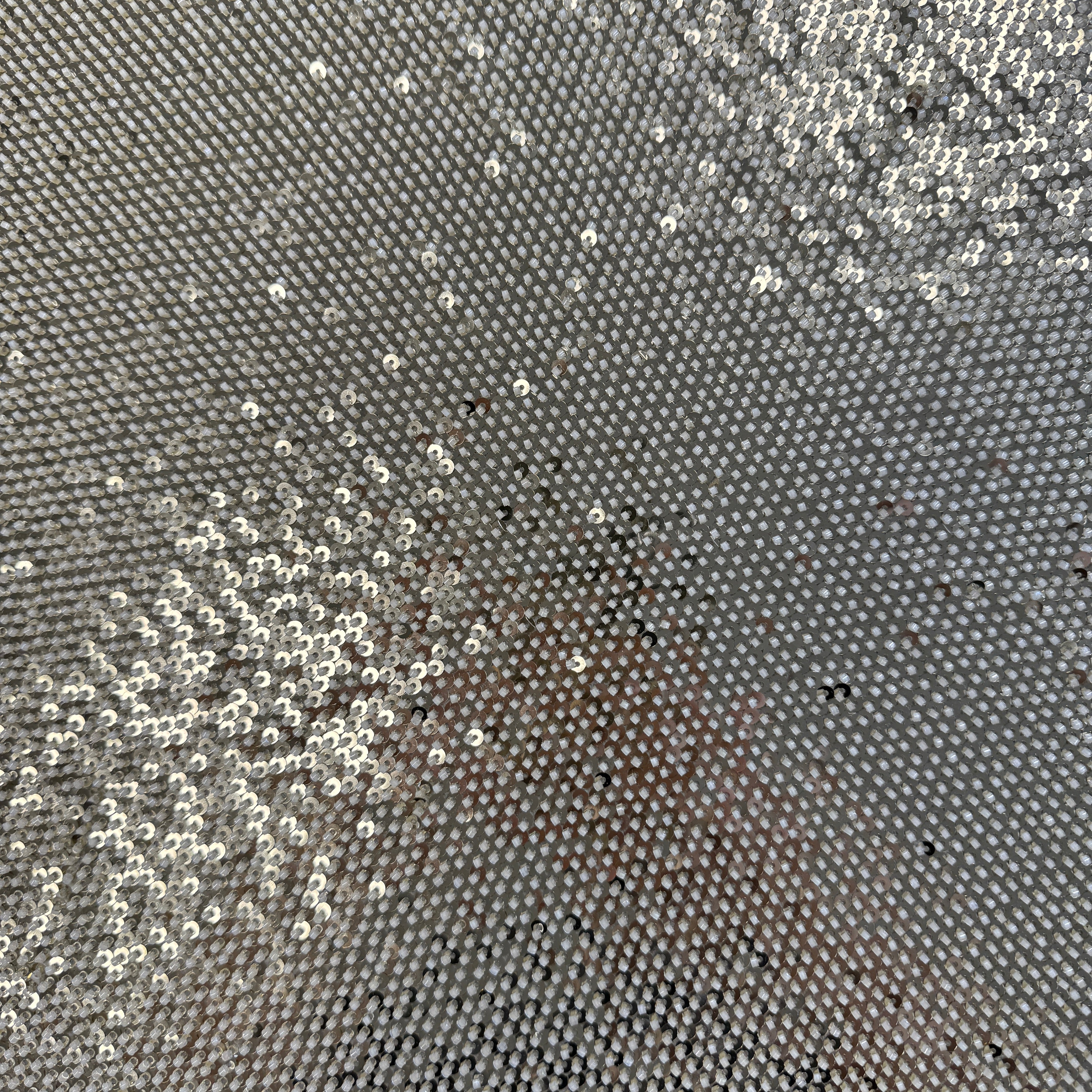 Gold Sequined Tulle — featuring hand-beading and sequins, 50% rayon 50% nylon, 130cm wide