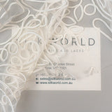 Soutache Embroidered Tulle (LV14766) - Ivory