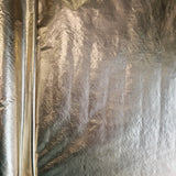 Gold Metallic Crushed Foil — a crushed fabric with a metallic foil finish