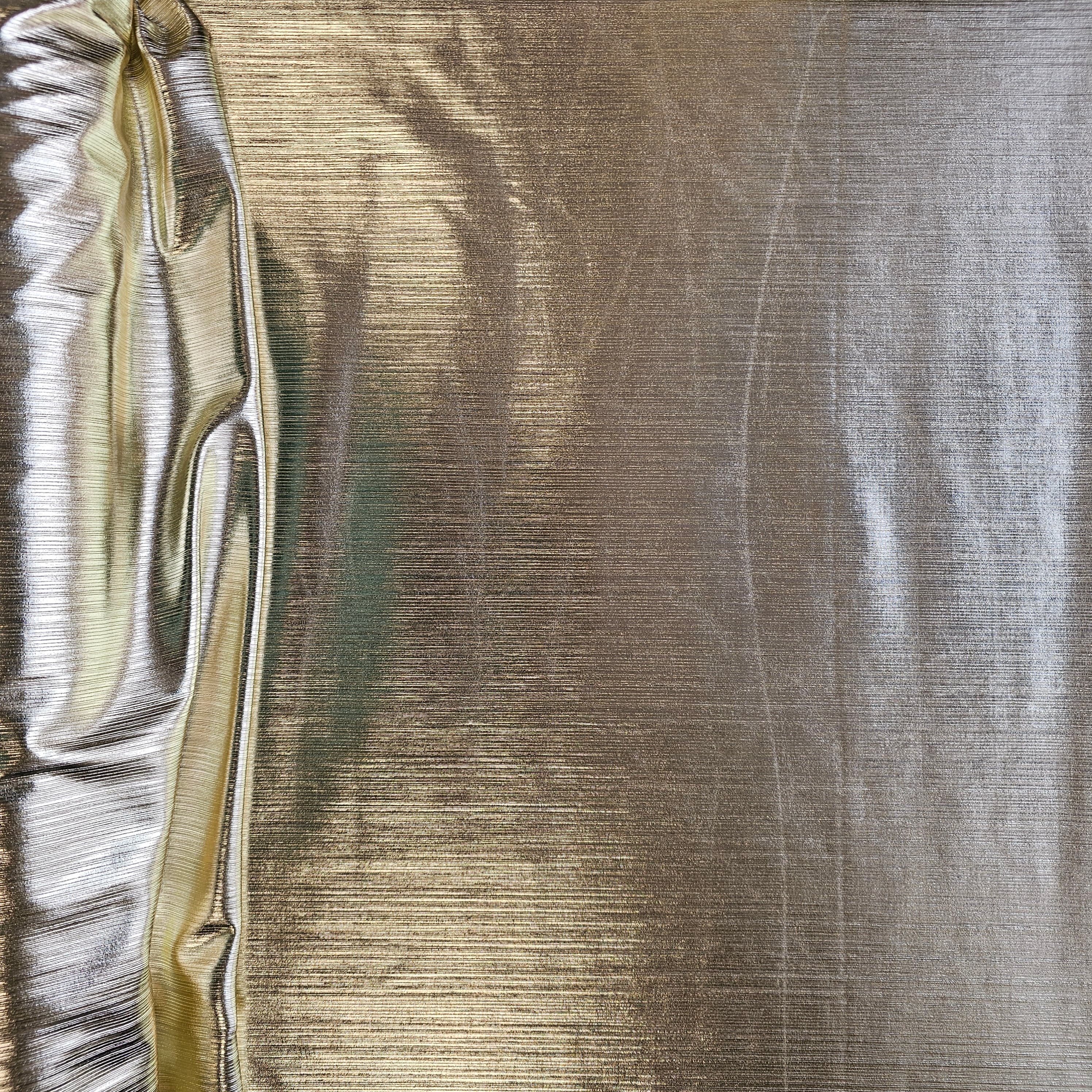 Gold Metallic Knit — a soft knit with a metallic sheen