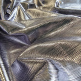 Gunmetal Metallic Knit — a soft knit with a metallic sheen